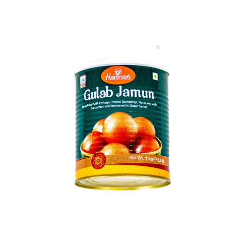 Haldiram's Gulab Jamun in Tin (12pcs) (1kg) - Indian Ginger