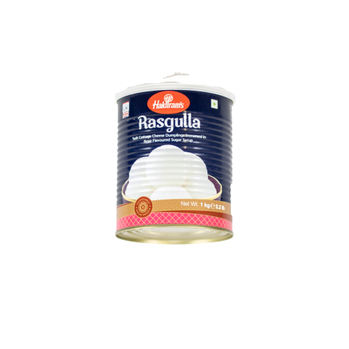 Haldiram's Rasgulla In Tin (12pcs) (1Kg) - Indian Ginger