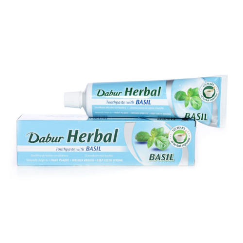 Dabur Herbal Toothpaste - Basil (100g) - Indian Ginger