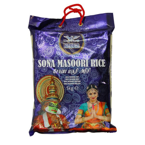 Heera Sona Masoori Rice (5kg) - Indian Ginger