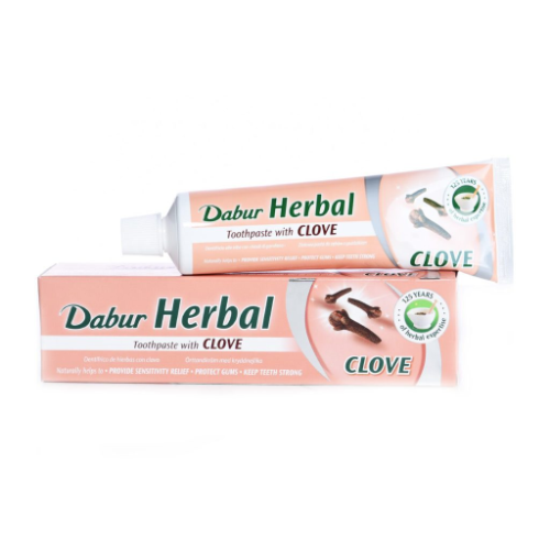 Dabur Herbal Toothpaste - Clove (100g) - Indian Ginger