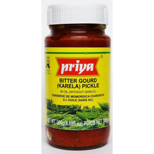 Priya Karela (Bitter Gourd) Pickle (300g) - Indian Ginger