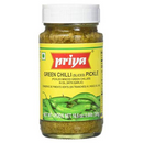 Priya Green Chill Pickle (300g) - Indian Ginger