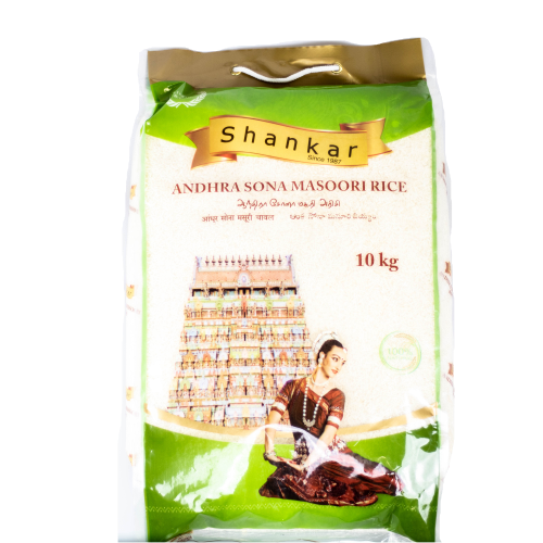 Shankar Andhra Sona Masoori Rice (10kg) - Indian Ginger