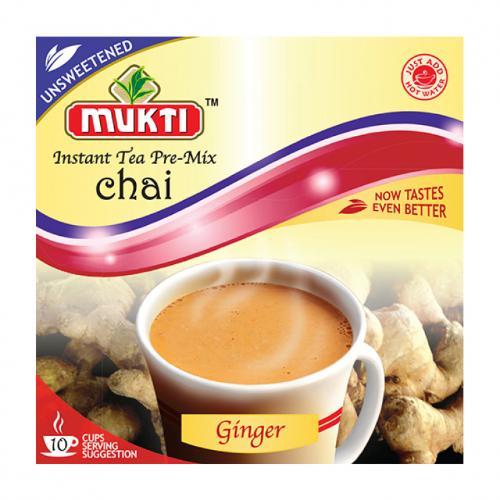 Mukti Instant Unsweetened Tea Ginger (140g) - Indian Ginger