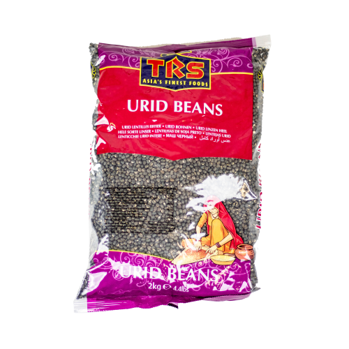 TRS Urad Dal Whole (Urid Beans) - With Skin (1kg) - Indian Ginger