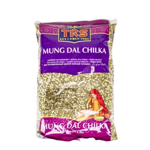 TRS Moong Dal Split (Mung Dal Chilka) - With Skin (2kg) - Indian Ginger