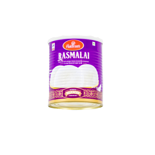 Haldiram's Rasmalai Tin (12pcs) (1Kg) - Indian Ginger