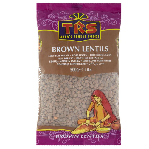 TRS Brown Lentils Whole (Masoor Whole) (500g) - Indian Ginger