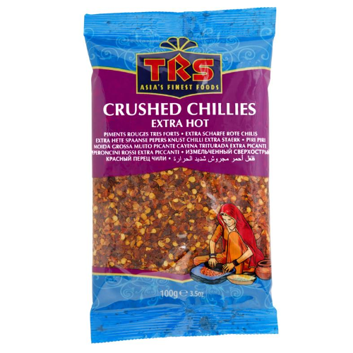 TRS Crushed Red Chilli - Extra Hot (100g) - Indian Ginger