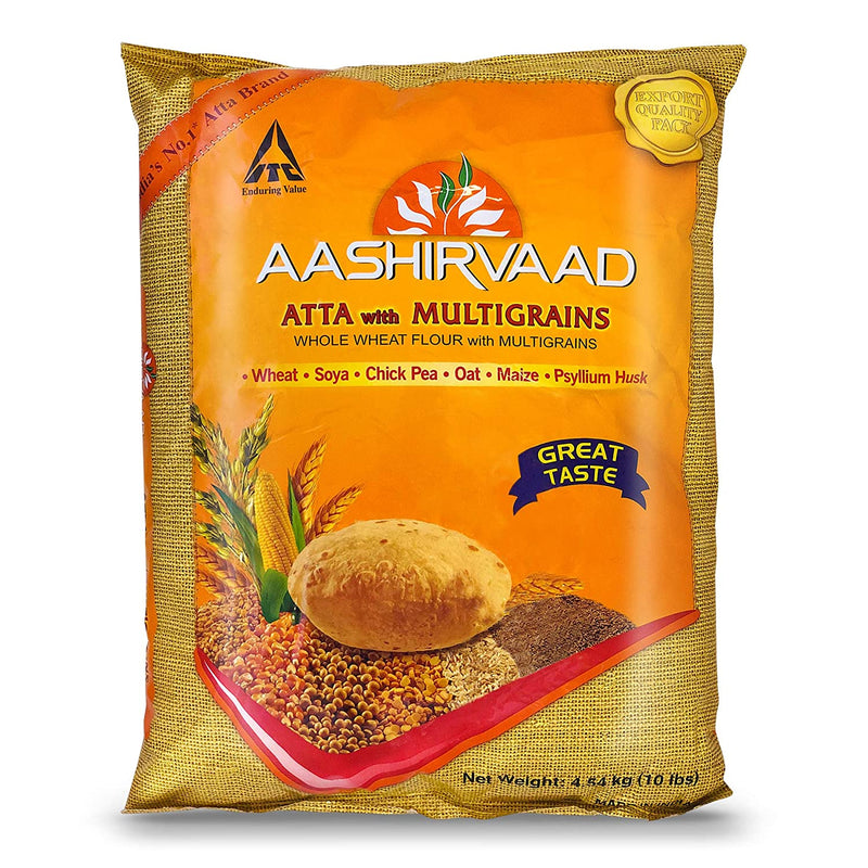 Aashirvaad Multigrain Atta - Export Pack (10Kg) - Indian Ginger