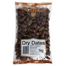 FUDCO DRY DATES WITH SEEDS-1Kg - Indian Ginger