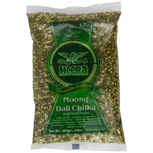 Heera Moong Dal Split (Mung Dal Chilka) - With Skin (500g) - Indian Ginger