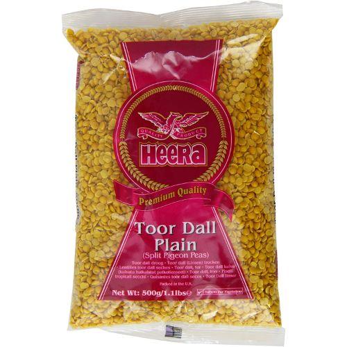 Heera Toor Dal Plain (Pigeon Peas) (500g) - Indian Ginger