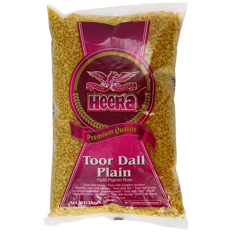 Heera Toor Dal Plain (Pigeon Pea) (2Kg) - Indian Ginger