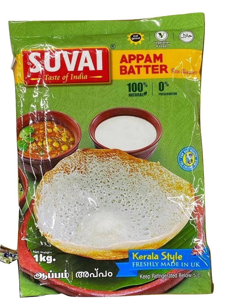 Suvai Instant Cook Appam Batter - Wet Mix 1 Kg - Indian Ginger