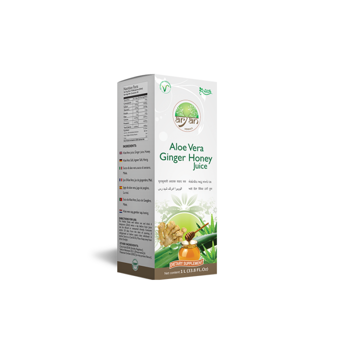 Aryan Aloe Vera Ginger Honey Juice 1000ml - Indian Ginger