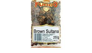 FUDCO BROWN SULTANA-250g - Indian Ginger