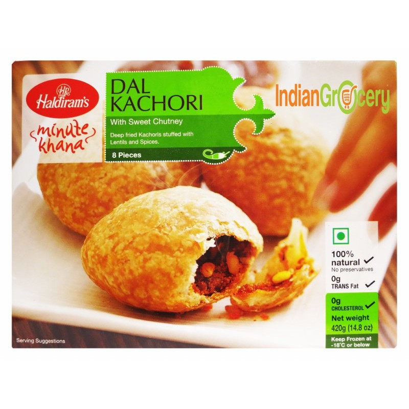 Haldiram's  Dal kachori - 8 pieces - Indian Ginger