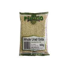 FUDCO URAD BEANS( WHOLE DAL)-500g - Indian Ginger