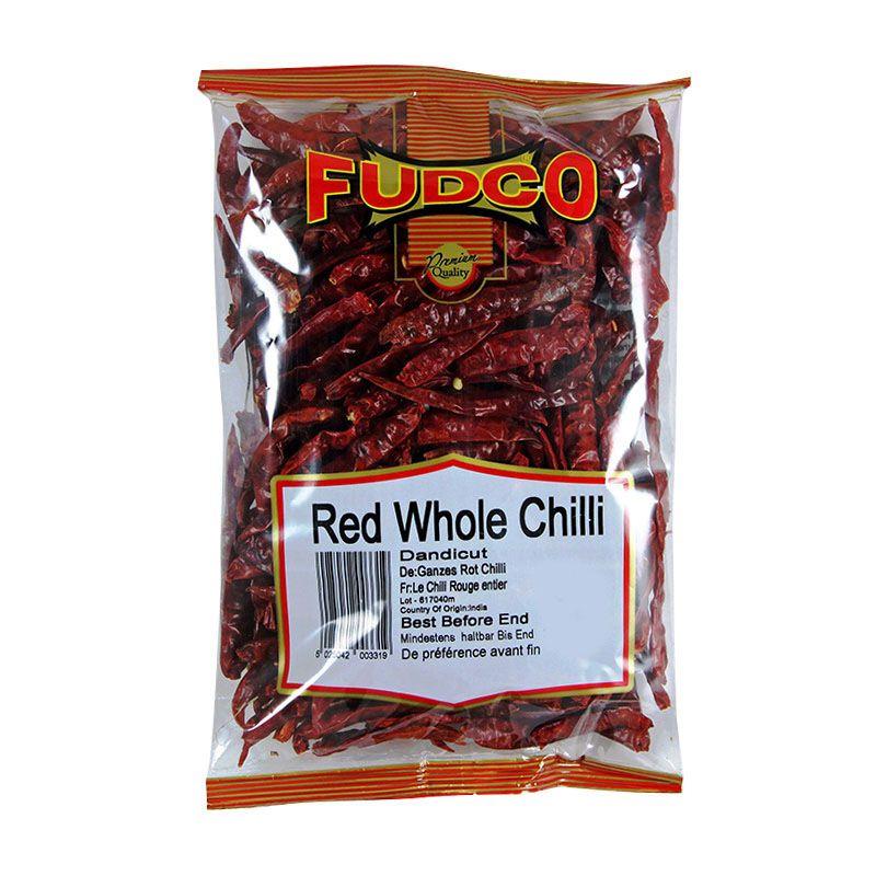 FUDCO WHOLE RED CHILLI S/L-100g - Indian Ginger