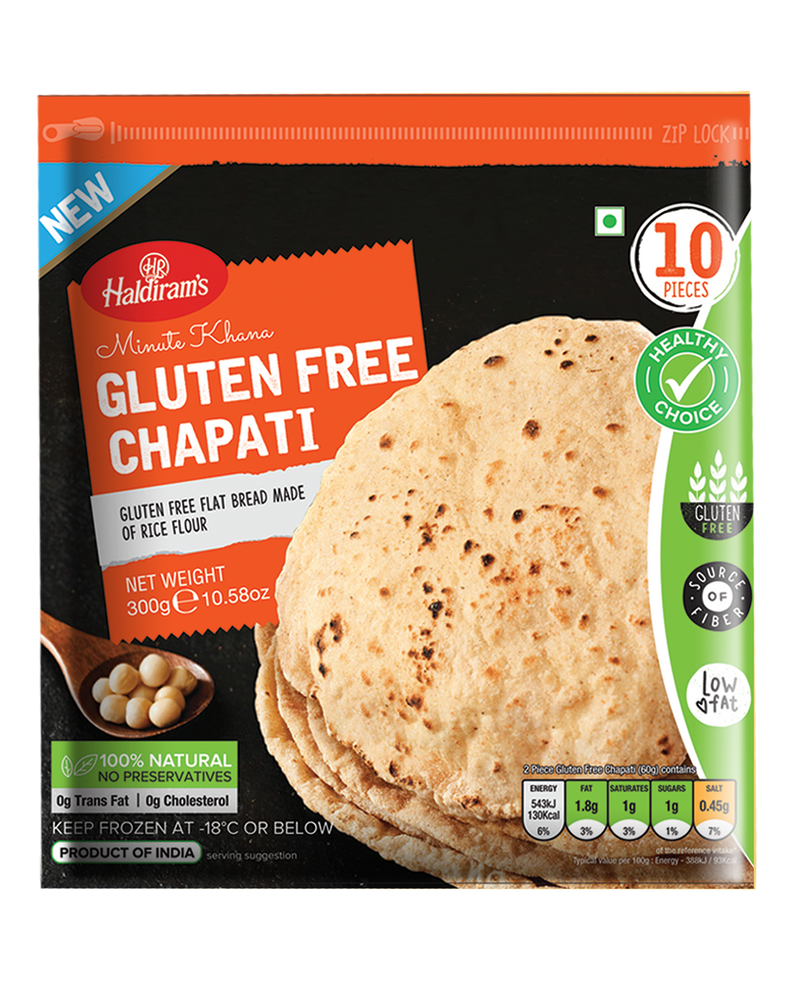 Haldiram - Gluten free chapatti  (10 pieces) - Indian Ginger