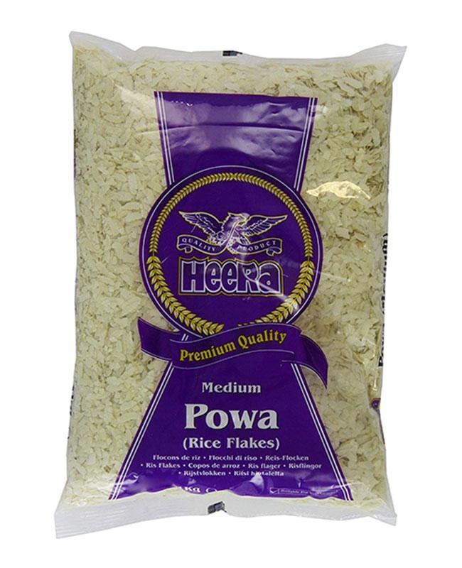 Heera Poha / Powa (Flattened Rice) - Medium (1KG) - Indian Ginger