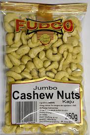 FUDCO JUMBO CASHEW-250G - Indian Ginger