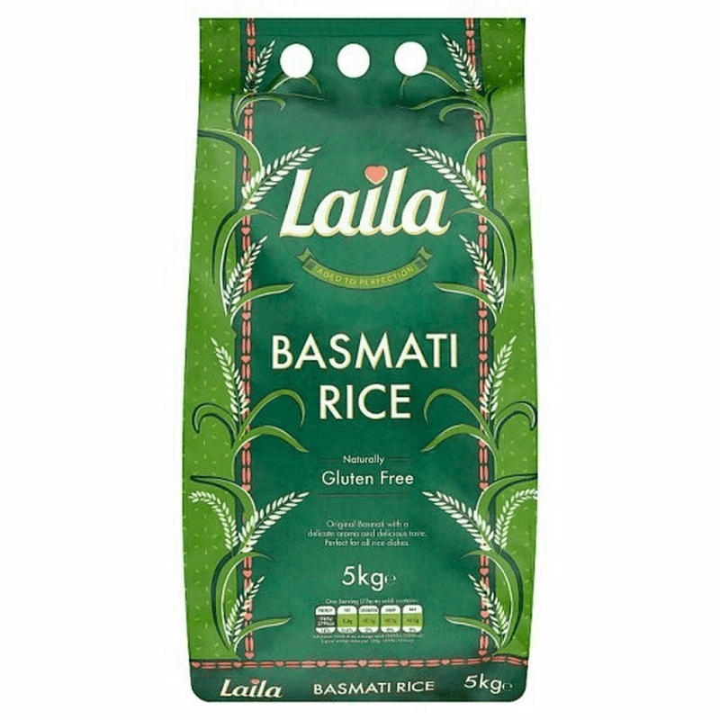 Laila Basmati Rice (5kg) - Indian Ginger