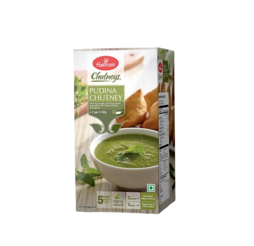 Haldiram's Frozen Pudina chutney - 70x5 cups - Indian Ginger