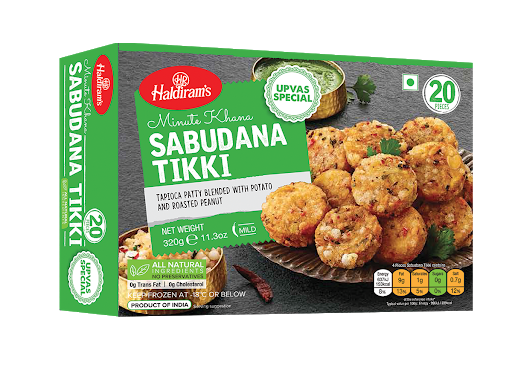 Haldiram's Sabudana Tikki- 20 pieces - Indian Ginger