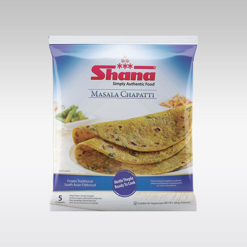 Shana Masala Chapathi Thepla (5 Pieces) - Indian Ginger