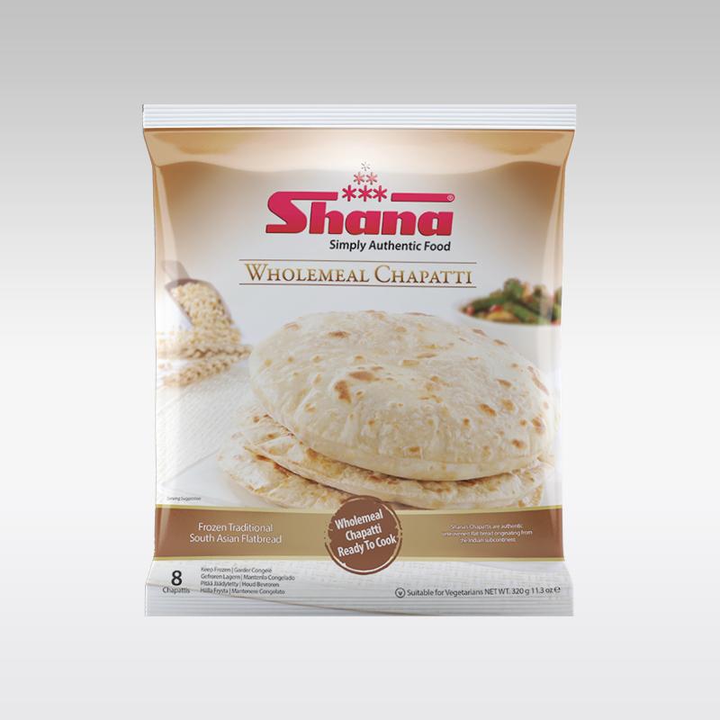 Shana Wholemeal Chapatti (Pack of 8) - Indian Ginger